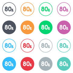 Vector flat iButtons