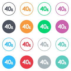 Vector flat iButtons