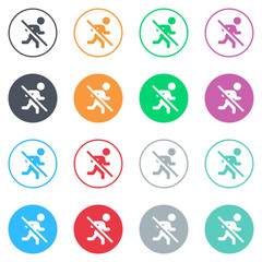 Vector flat iButtons