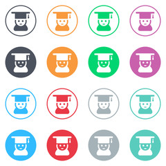 Vector flat iButtons