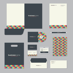 Stationery template design. Corporate identity business set.