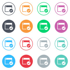 Vector flat iButtons