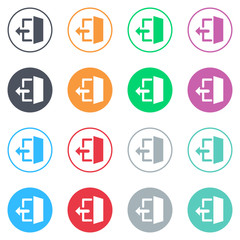 Vector flat iButtons