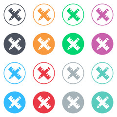 Vector flat iButtons