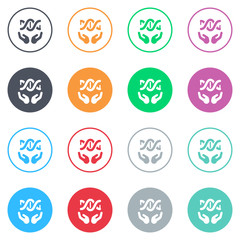 Vector flat iButtons