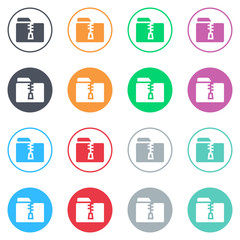 Vector flat iButtons