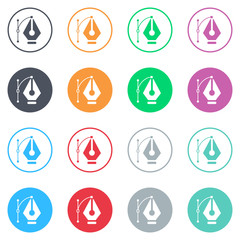 Vector flat iButtons