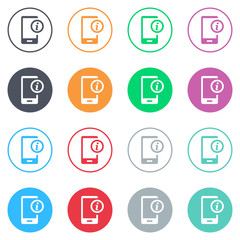 Vector flat iButtons