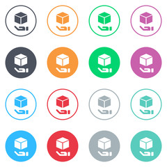 Vector flat iButtons