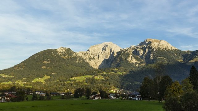 Zeitraffer Sonnenuntergang in Berchtesgaden