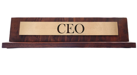 CEO name plate