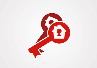 Home keys ogo vector
