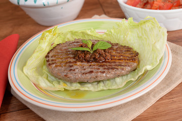 hamburger e condimento - hamburger and seasoning
