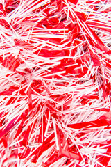 Obraz na płótnie Canvas Christmas decorations - red and white garland
