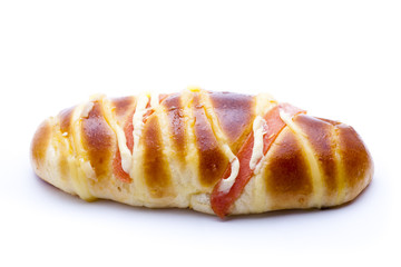 Ham sausage bread