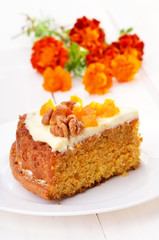 Carrot cake with icing