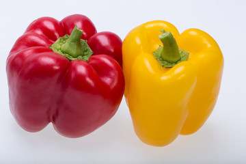 sweet pepper isolated on white background