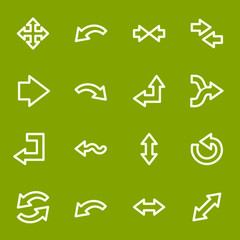 Arrows web icons set