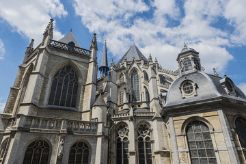 Fototapeta na wymiar St. Michael and St. Gudula in Brussels, Belgium.