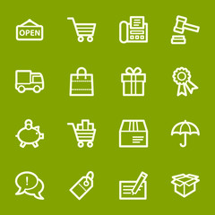 Shopping web icons