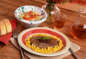 hamburger e condimento - hamburger and seasoning