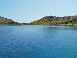 Fototapeta na wymiar Islands in the Kornati nationalpark in Croatia