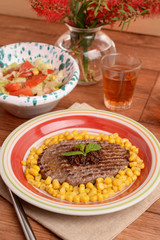 hamburger e condimento - hamburger and seasoning