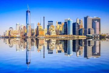 Foto op Plexiglas New York City Lower Manhattan Cityscape View © SeanPavonePhoto