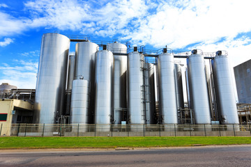chemical factory exterior against sky