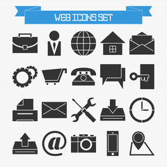 Basic web icons set