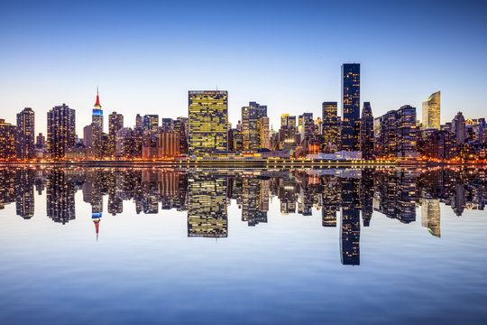 Fototapeta New York City Midtown Manhattan Skyline View