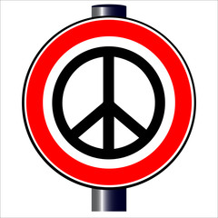 Ban the Bomb Road Sign