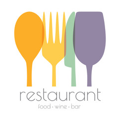 Restaurant logo - obrazy, fototapety, plakaty
