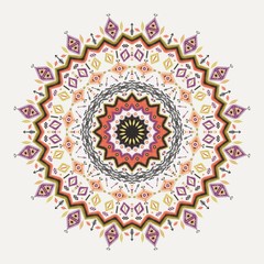 Ethnic decorative vector ornament on native ethnic style