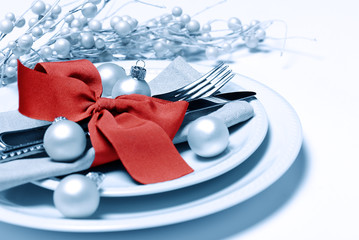 christmas place setting