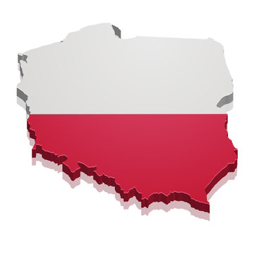 Fototapeta Map Poland