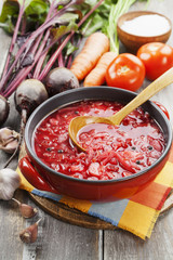Borsh. Russian traditional dish