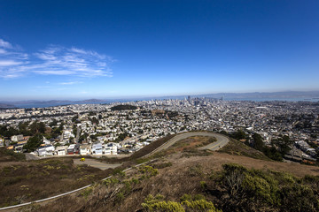 San Francisco, California, USA, from Twin Peaks