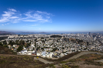 San Francisco, California, USA, from Twin Peaks