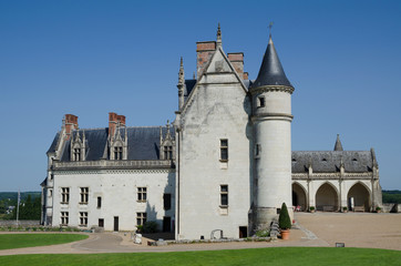 Fototapeta na wymiar Chateau de Amboise medieval castle France, Europe.