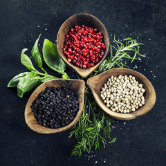 Herbs and spices selection