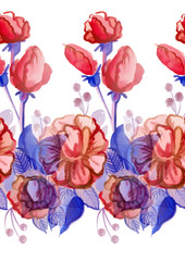 beautiful bright floral seamless pattern