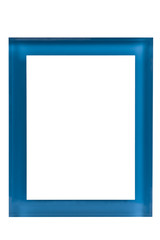 Crystal Blue Plexiglas Award With Blank Front