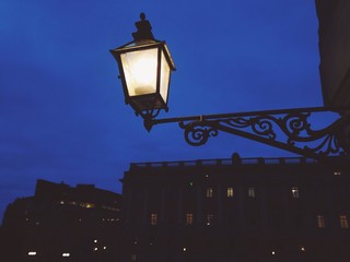 Fototapeta na wymiar фонарь на улице Стокгольма 
