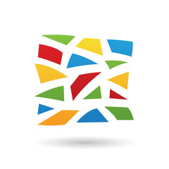 Colorful Mosaic Abstract Icon