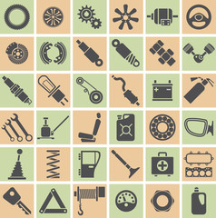 Car parts, tools and accessories