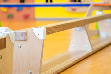 bank upside down in indoor children's playground
