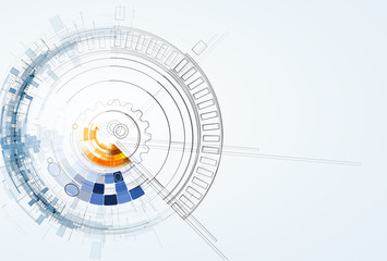 abstract technology background Business & development direction