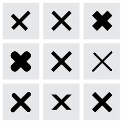 Vector rejected icon set