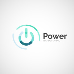 Power button logo design